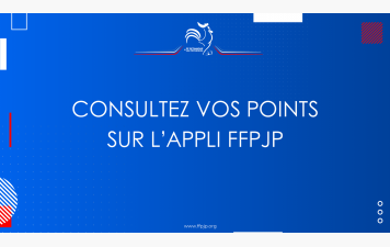 Consultation des points sur l'appli FFPJP
