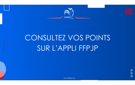 Consultation des points sur l'appli FFPJP