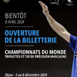 Ouverture billetterie championnats du monde à Dijon