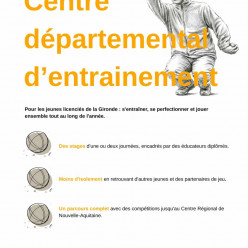 Nouveauté !! Création du centre Départemental d'entrainement et de perfectionnement pour les jeunes